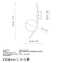 Opviq Hilal - 3822 Aplique de Pared Dorado